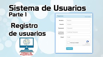 19. Registro de usuarios en PHP y MySQL - Sistema de usuarios