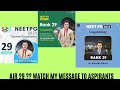 Air 29  watch my message to aspirants of neet pg