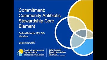 Commitment: Community Antibiotic Stewardship Core Element