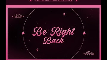 Star Bloom Animated Stream Package: For Twitch Overlay, YouTube, Kick | Dark Theme Overlays