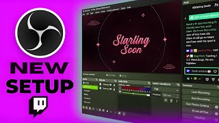 Star Bloom Animated Twitch Overlay Pack (Dark Theme) | Stream Package (Digital Download)