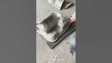 Khuôn nhà tranh tiểu cảnh, khuôn đúc xi măng làm phụ kiện tiểu cảnh, cách làm khuôn đúc #composite