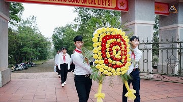 Bài dự thi: Thiếu nhi hát quốc ca tại địa chỉ đỏ - Trường THCS Lệ Ninh