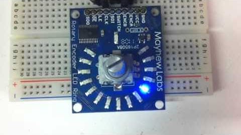 Mayhew Labs Rotary Encoder LED Ring Demo