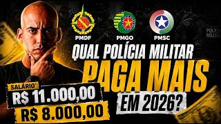PMDF x PMGO x PMSC: Qual Polícia Militar Paga Mais em 2026?