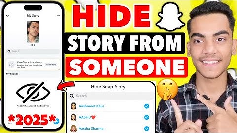 How To Hide Snapchat Story From Somone 2025 | Snapchat Story Hide Kaise Kare | Hide Snap Story