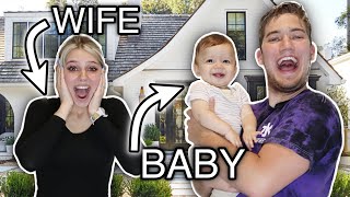 Surprising my WIFE with a BABY!!! Swapping lives with BRANSON TANNERITES for 24 HOURS!!