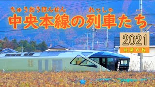 中央線 電車 走行シーン 秋シーズン 2021 JR東日本