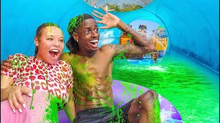 TURNING OUR BACKYARD INTO A SLIME WATERPARK!!💦