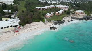 Bermuda Hotel & Elbow Beach Aerial View 百慕大酒店外那片湛蓝的海及 Elbow Beach 航拍