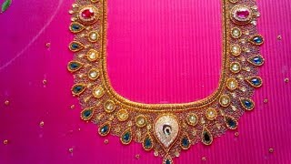 Maggam Pusa Work Making