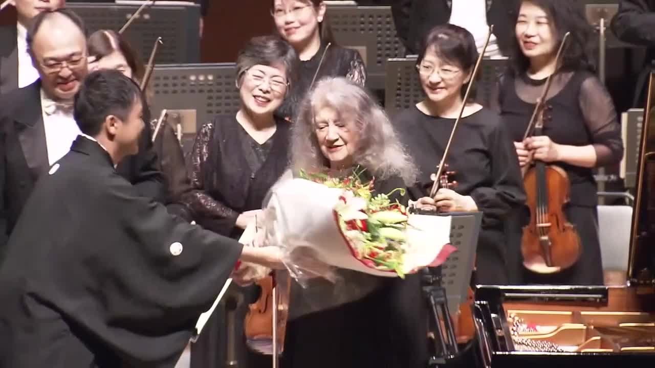 World-renowned pianist Martha Argerich performs with the Mito 