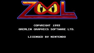 Zool : Ninja of the "Nth" Dimension (Super Nintendo) – Écran-titre (Europe) – 1080p