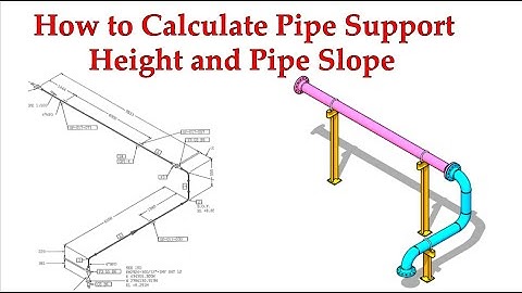 How to Calculate the Height of the Supports. How to Calculate the Pipe Slope.