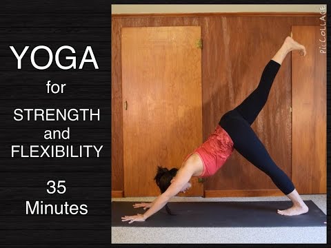 Yoga Flow for Strength and Flexibility - 35 minutes #yoga #yogaflow #vinyasa