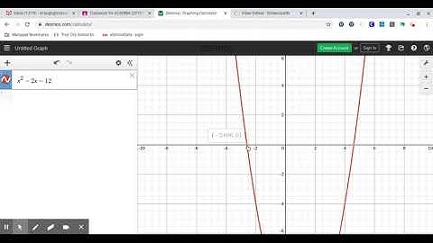Desmos - Checking Quadratic Equation Roots