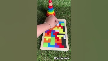 Tetris Board - Wooden puzzle Educational games#toys #games #kidsgames