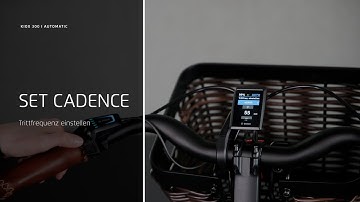Kiox 300: How to set the automatic cadence I automatische Trittfrequenz einstellen