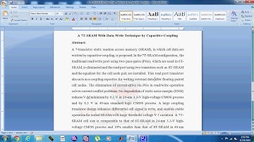 A 7T SRAM With Data Write Technique by Capacitive Coupling-2019-20
