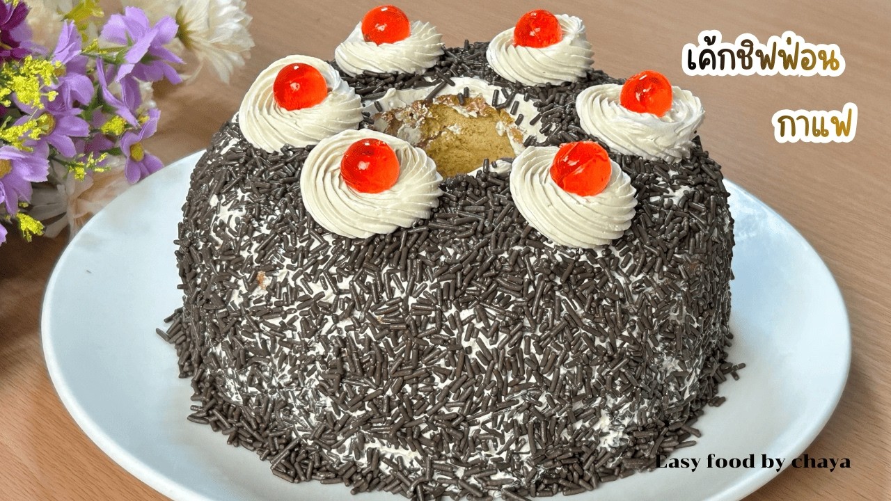 Нежный кофейный бисквит | Как приготовить кофейный бисквит и кофейный крем без маргарина.