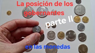 La posición de los gobernantes en las monedas II