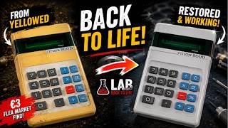 Yellowed Citizen 800D Pocket calculator for €3 | Repair, Cleaning & Back to Life