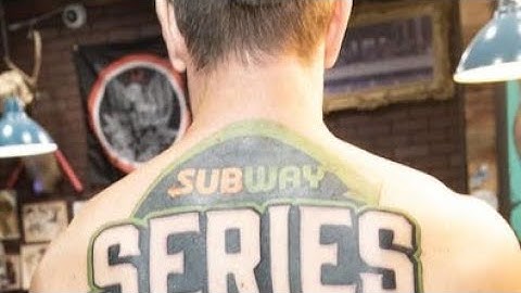 Free Subway Sandwiches for Life Tattoo, James gets one.