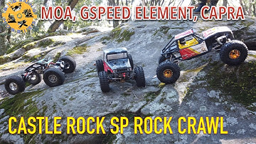 LCG Gspeed Element | Axial Capra | MOA | Rock Crawling at Castle Rock