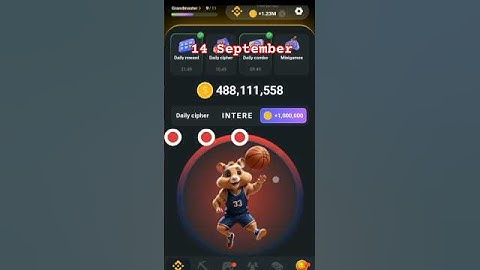 14 september hamster kombat daily cipher code #shorts #hamsterkombat @HamsterKombat_Official