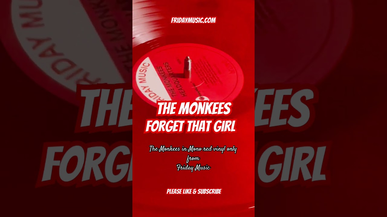 THE MONKEES Forget That Girl New Mono Red Vinyl 