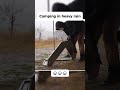 Camping in heavy rain 🌧️🌧️🌧️ #shorts