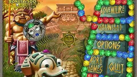 Zuma Deluxe 1st custom level pack: I complete the level by doing nothing on the balls