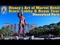 Disney's Hotel New York – The Art of Marvel Hotel, Lobby, Store and Room Overview Tour