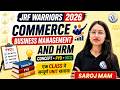 UGC NET Commerce | NET/JRF Commerce Business Management &amp; HRM Complete Concept +PYQ+MCQs | Saroj Mam