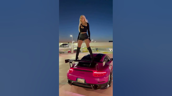 Would you let her stand on your car#shorts #luxury #car #girl