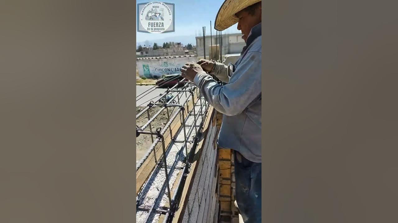 maestro nos muestra cadenas de cerramiento y placa en columnas para