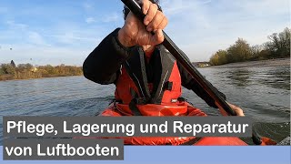 Pflege, Reparatur und Lagerung von Luftbooten der Marken Gumotex und Grabner (Swing und Escape)