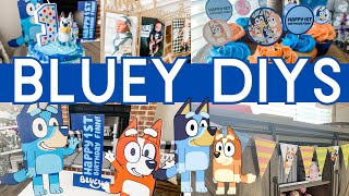 Bluey \& Bingo Inspired DIY Party Decor 💙Finn's Bluey-Themed Birthday Party + 1 Year Update 🎉