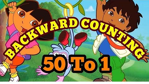 reverse counting 50 to 1, with music and animation, Backward counting, 50 to 1, Back counting