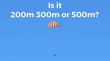 What is the lowest height to deploy a parachute and land safely?