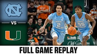 North Carolina vs. Miami Full Game Replay | 2023-24 ACC Men's Basketball