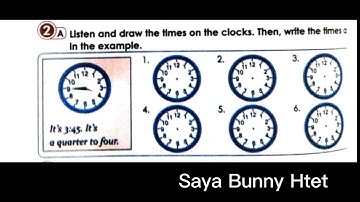 Grade 5 English Unit 2 Lesson 1 Exercise 2A #english #unit2 #lesson1 #sayahtet