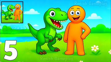 Dino Rush: Build Kingdom - Gameplay Walkthrough Part 5 - Build Army Save The Nation (Android, iOS)