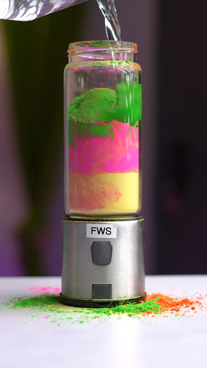 Holi Gulal In Portable Blender !!