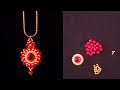 How To Make / A Beautiful Pendant With  Kundan And Beads/Easy Way