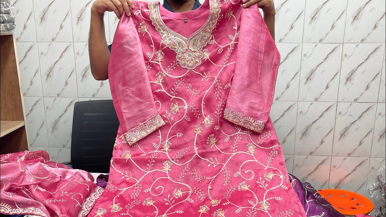 রেডিমেড কাজ করা পার্টি ড্রেস হোলসেল মার্কেট 