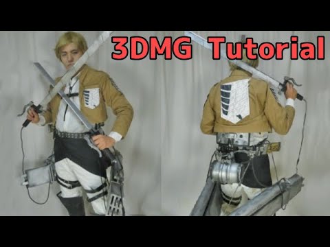 3D Maneuver Gear Tutorial [Attack on titan] How to make 3DMG for cosplay