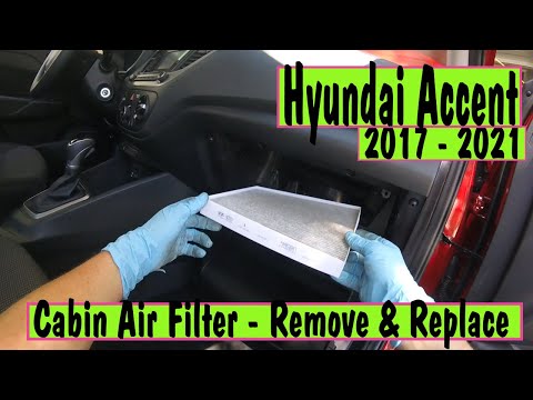 ⫷ Hyundai Accent Cabin Air Filter Remove and Replace. Filters in cab pollen, dust, virus, & more! ⫸