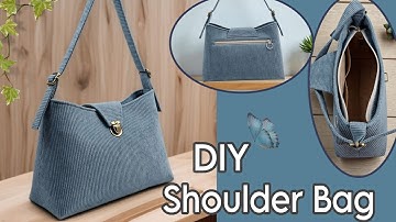 DIY Cara Membuat Tas/Shoulder Bag Tutorial & Pattern