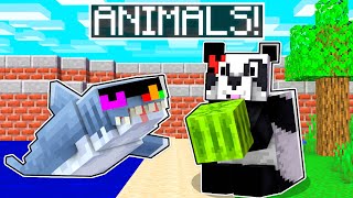 We Turned Into ANIMALS In Minecraft!